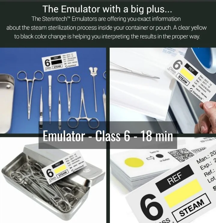 steros sterilization tracking system: emulator class 6 18 minutes